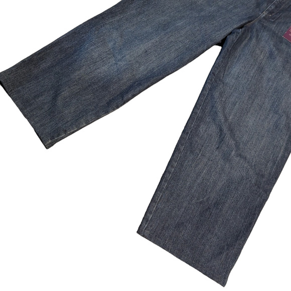 GLORIA VANDERBILT Amanda Dark Rinse Distessed Ankle Jeans Plus Size 22W NEW - Picture 6 of 11